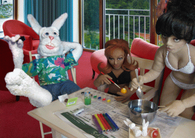 Osterhase macht `ne Pause